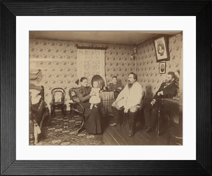 Framed Print : Interior view of a geologist's living room at gold mines in the Minusinsk mining district, 1890. Creator: TG Ulatovskii Framed Print : Interior view of a geologist's living room at gold mines in the Minusinsk mining district, 1890. Creator: TG Ulatovskii