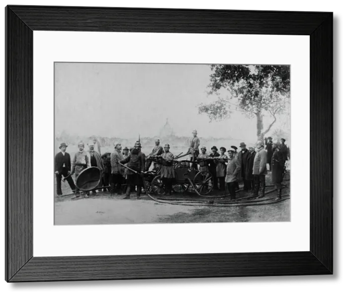 Framed Print : Squad of the Irkutsk Voluntary Fire Society, 1894. Creator: R Prorokov Framed Print : Squad of the Irkutsk Voluntary Fire Society, 1894. Creator: R Prorokov