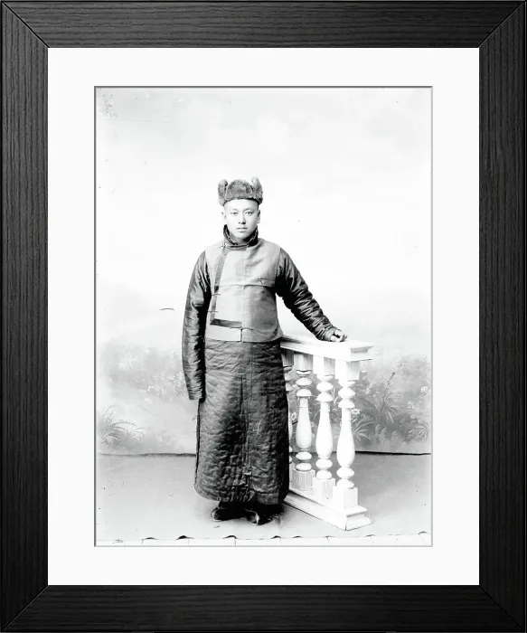 Framed Print : Asian Male, 1880. Creator: Nikolai Nikolaevich Petrov Framed Print : Asian Male, 1880. Creator: Nikolai Nikolaevich Petrov