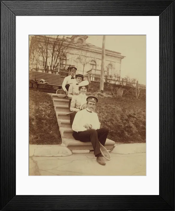 Framed Print : Tennis at the Lindholms, Vladivostok, Russia, 1899. Creator: Eleanor Lord Pray Framed Print : Tennis at the Lindholms, Vladivostok, Russia, 1899. Creator: Eleanor Lord Pray