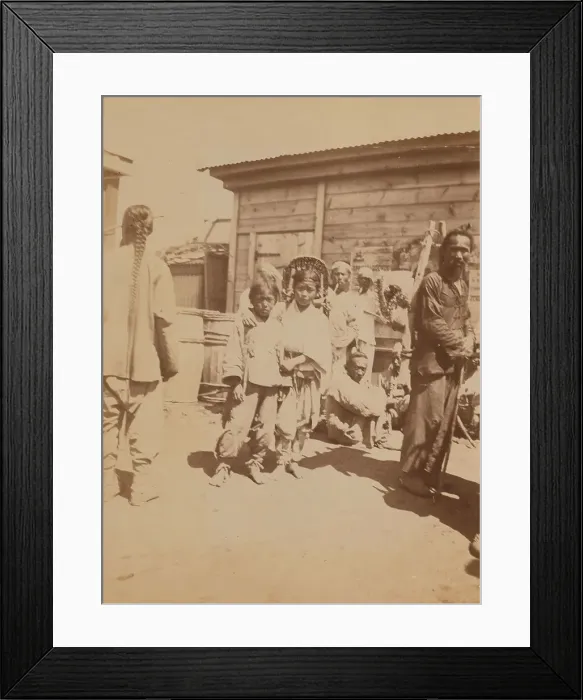 Framed Print : Korean children, Chinese men, and others at the farmers market, Vladivostok, Russia, 1899. Creator: Eleanor Lord Pray Framed Print : Korean children, Chinese men, and others at the farmers market, Vladivostok, Russia, 1899. Creator: Eleanor Lord Pray