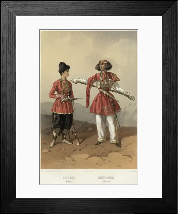 Framed Print : Georgian. Imeretin, 1862. Creator: Frants Taikhel Framed Print : Georgian. Imeretin, 1862. Creator: Frants Taikhel