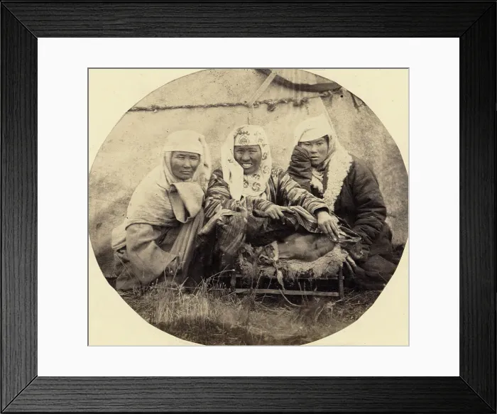 Framed Print : Kirghiz Cradle, 1870. Creator: LK Poltoratskaia Framed Print : Kirghiz Cradle, 1870. Creator: LK Poltoratskaia