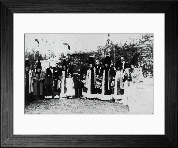 Framed Print : Yakuts on a holiday, late 19th cent - early 20th cent. Creator: I Popov Framed Print : Yakuts on a holiday, late 19th cent - early 20th cent. Creator: I Popov