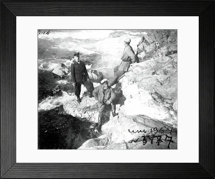 Framed Print : On the bank of the Katun River near the village of Tavdy, 1895. Creator: Vasilii Vasilevich Sapozhnikov Framed Print : On the bank of the Katun River near the village of Tavdy, 1895. Creator: Vasilii Vasilevich Sapozhnikov