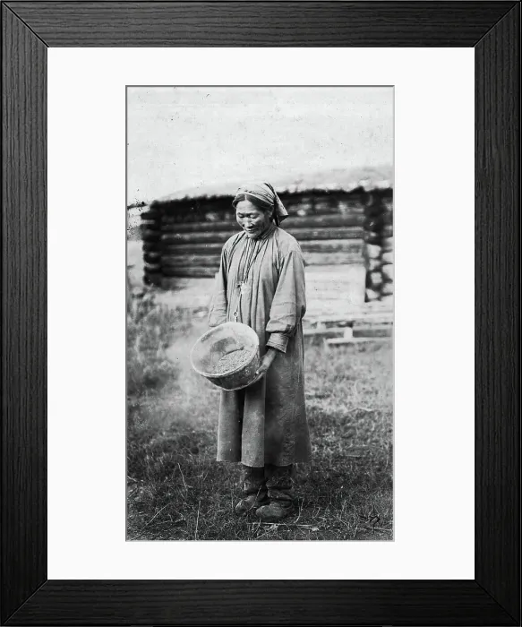 Framed Print : Household work, late 19th cent - early 20th cent. Creator: I Popov Framed Print : Household work, late 19th cent - early 20th cent. Creator: I Popov