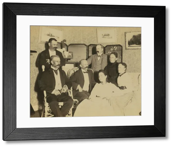 Framed Print : A social gathering, Dom Smith, Vladivostok, Russia, 1899. Creator: Frederick S. Pray Framed Print : A social gathering, Dom Smith, Vladivostok, Russia, 1899. Creator: Frederick S. Pray