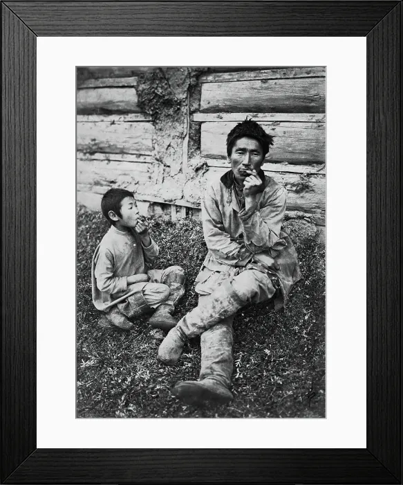Framed Print : Buryats, late 19th cent - early 20th cent. Creator: I Popov Framed Print : Buryats, late 19th cent - early 20th cent. Creator: I Popov