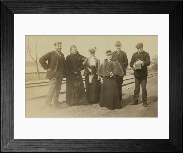 Framed Print : A Sunday outing from Vladivostok, Russia, 1899. Creator: Eleanor Lord Pray Framed Print : A Sunday outing from Vladivostok, Russia, 1899. Creator: Eleanor Lord Pray