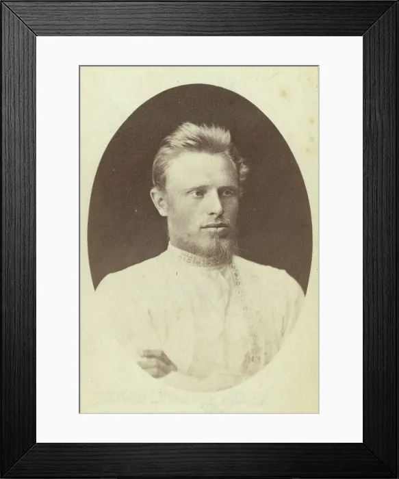 Framed Print : Ivan Cherniavski, head-and-shoulders portrait, facing right, between 1880 and 1886. Creator: Unknown Framed Print : Ivan Cherniavski, head-and-shoulders portrait, facing right, between 1880 and 1886. Creator: Unknown