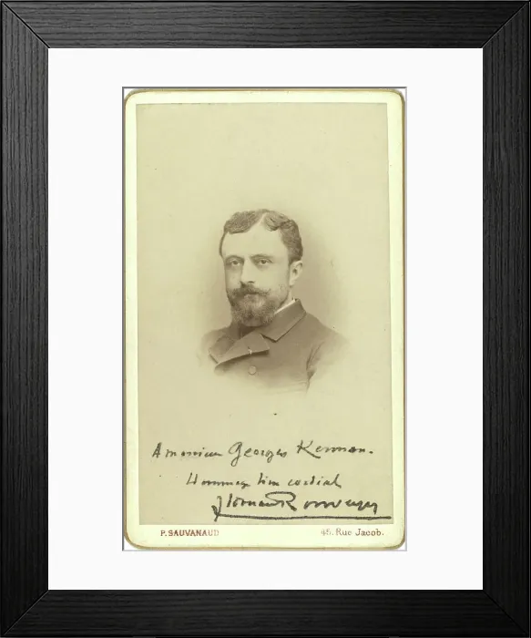 Framed Print : Head-and-shoulders portrait of unidentified man, between 1880 and 1886. Creator: Unknown Framed Print : Head-and-shoulders portrait of unidentified man, between 1880 and 1886. Creator: Unknown