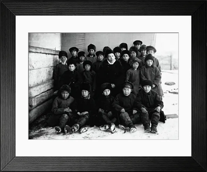 Framed Print : Schoolchildren, 1890. Creator: Unknown Framed Print : Schoolchildren, 1890. Creator: Unknown