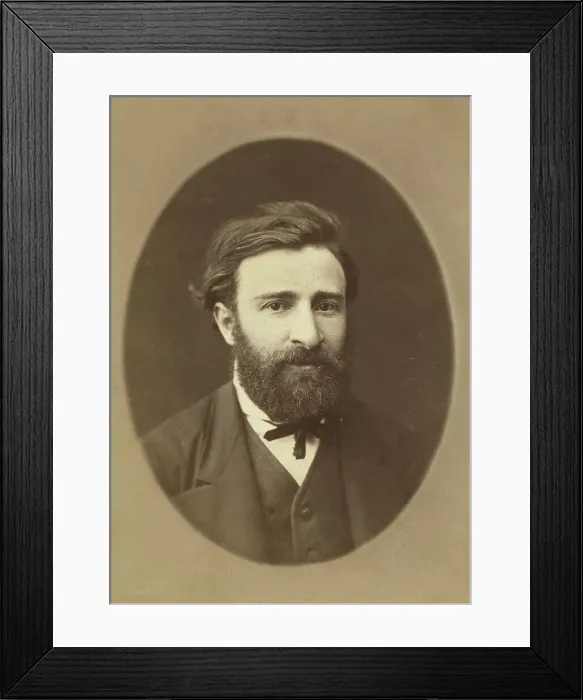 Framed Print : Nicolaus Martianoff, head-and-shoulders portrait, facing front, (1878?). Creator: Unknown Framed Print : Nicolaus Martianoff, head-and-shoulders portrait, facing front, (1878?). Creator: Unknown