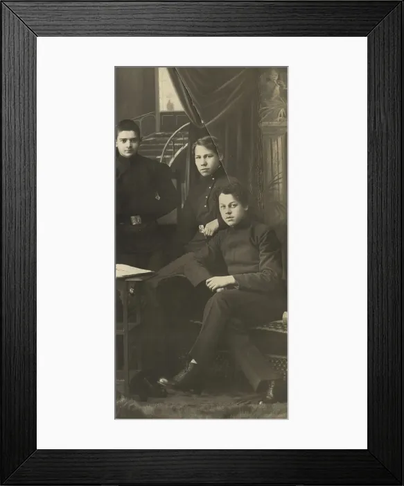 Framed Print : Gymnasium students of the Irkutsk gymnasium... late 19th cent - early 20th cent. Creator: Unknown