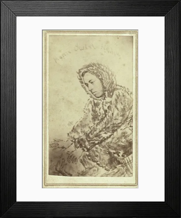 Framed Print : George Kennan, half-length portrait, facing left, 1865. Creator: Unknown Framed Print : George Kennan, half-length portrait, facing left, 1865. Creator: Unknown