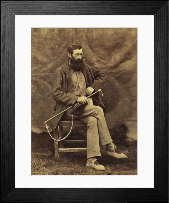 Framed Print : John Keast Lord, naturalist with the Commission survey, full-length portrait... between 1858 and 61 Creator: Unknown Framed Print : John Keast Lord, naturalist with the Commission survey, full-length portrait... between 1858 and 61 Creator: Unknown