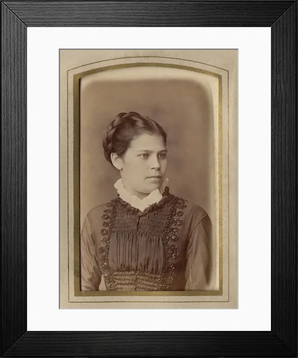 Framed Print : Young woman, late 19th cent - early 20th cent. Creator: Unknown Framed Print : Young woman, late 19th cent - early 20th cent. Creator: Unknown