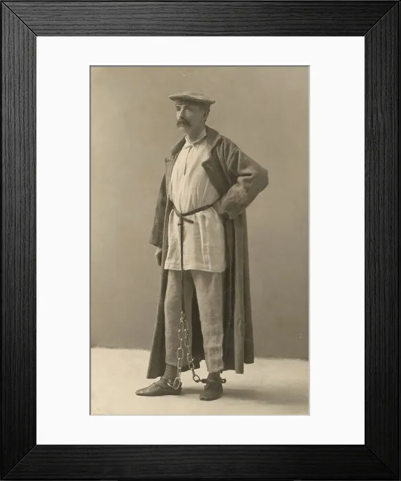Framed Print : GK [ie, George Kennan] in Siberian exile dress, each piece given by an exile... between 1886 and 90 Creator: Unknown