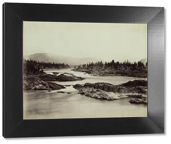 Part of the Kettle Falls of the Columbia River, 1860, 1860. Creator: Unknown