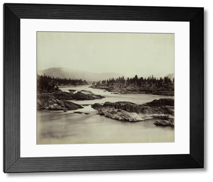Framed Print : Part of the Kettle Falls of the Columbia River, 1860, 1860. Creator: Unknown Framed Print : Part of the Kettle Falls of the Columbia River, 1860, 1860. Creator: Unknown