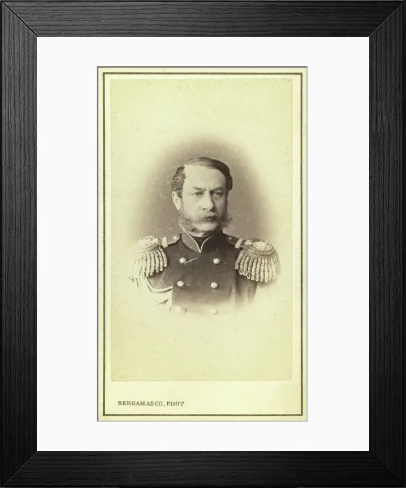 Framed Print : Aleksandr Evgenevich Timashev, head-and-shoulders portrait, facing front... between 1880 and 86. Creator: Unknown Framed Print : Aleksandr Evgenevich Timashev, head-and-shoulders portrait, facing front... between 1880 and 86. Creator: Unknown