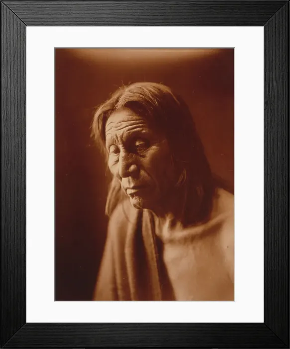 Framed Print : Big Head [A], c1905. Creator: Edward Sheriff Curtis