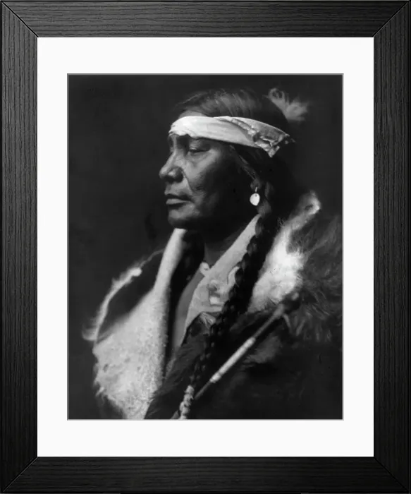 Framed Print : Assiniboin Boy-Atsina, c1908. Creator: Edward Sheriff Curtis Framed Print : Assiniboin Boy-Atsina, c1908. Creator: Edward Sheriff Curtis