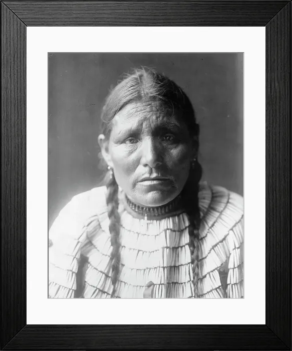 Framed Print : Day Woman, c1907. Creator: Edward Sheriff Curtis Framed Print : Day Woman, c1907. Creator: Edward Sheriff Curtis