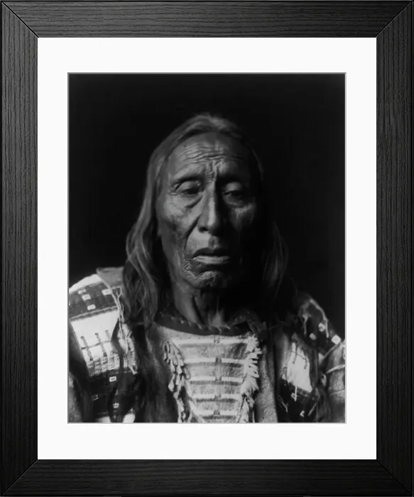 Framed Print : His Fights-Ogalala [sic], c1908. Creator: Edward Sheriff Curtis