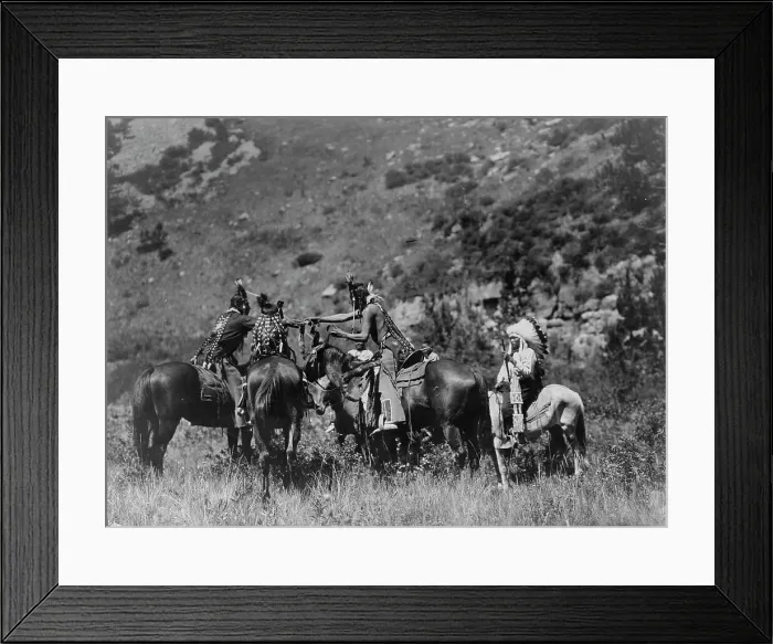 Framed Print : A swap, c1905. Creator: Edward Sheriff Curtis Framed Print : A swap, c1905. Creator: Edward Sheriff Curtis