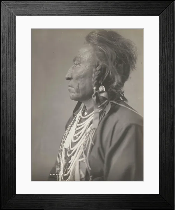 Framed Print : Bear Claw, 1908. Creator: Edward Sheriff Curtis Framed Print : Bear Claw, 1908. Creator: Edward Sheriff Curtis