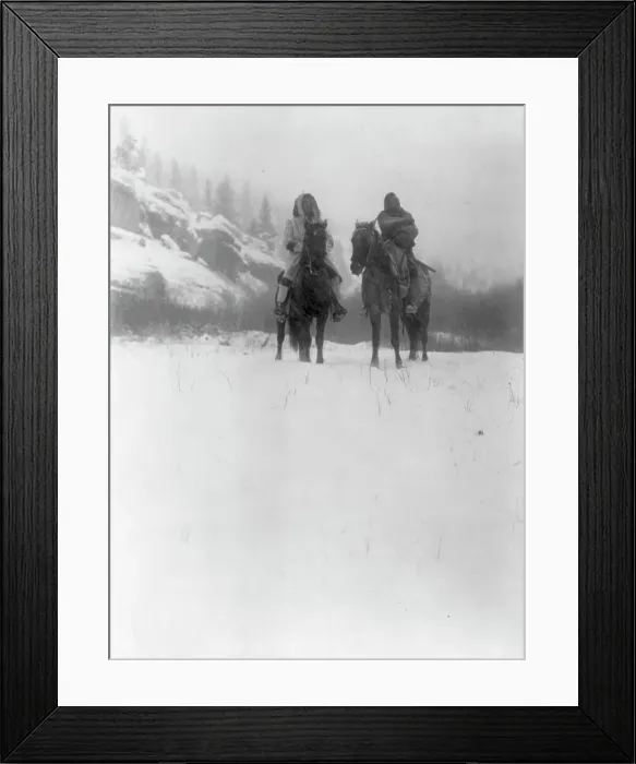 Framed Print : For a winter campaign-Apsaroke, c1908. Creator: Edward Sheriff Curtis Framed Print : For a winter campaign-Apsaroke, c1908. Creator: Edward Sheriff Curtis
