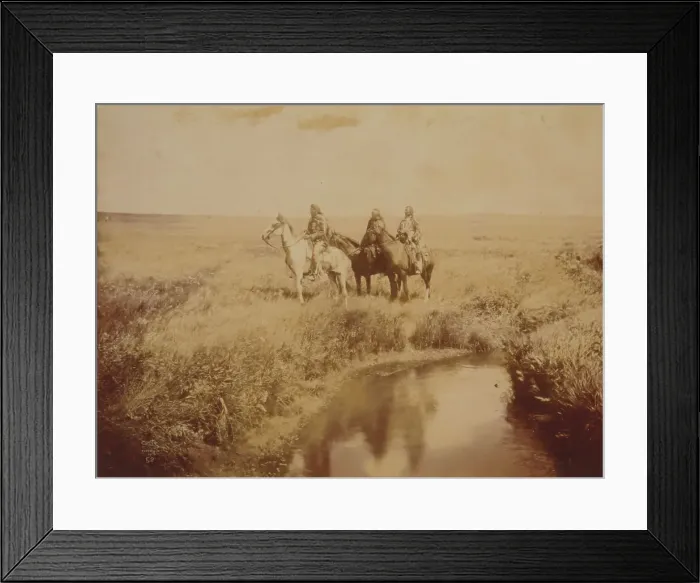 Framed Print : The three chiefs-Piegan, c1900. Creator: Edward Sheriff Curtis Framed Print : The three chiefs-Piegan, c1900. Creator: Edward Sheriff Curtis