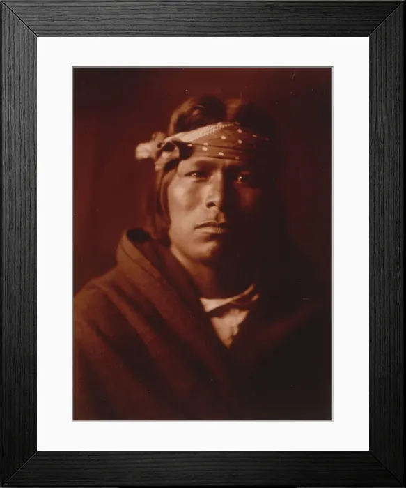 Framed Print : An Acoma man, c1904. Creator: Edward Sheriff Curtis Framed Print : An Acoma man, c1904. Creator: Edward Sheriff Curtis