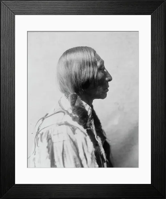 Framed Print : Bear Black, c1905. Creator: Edward Sheriff Curtis