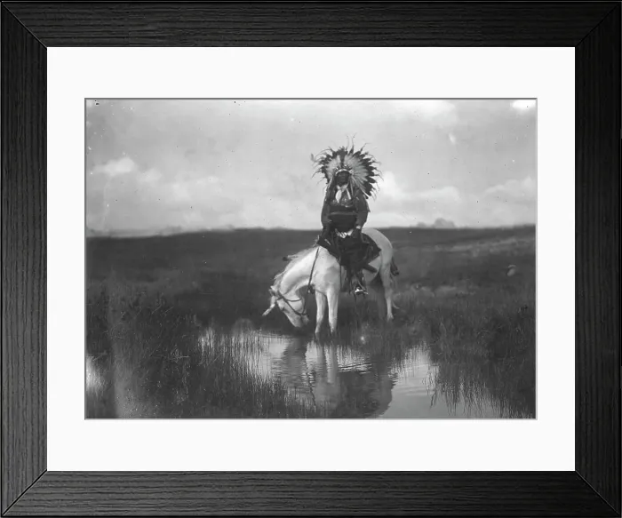Framed Print : The Valley of the Rosebud, c1905. Creator: Edward Sheriff Curtis Framed Print : The Valley of the Rosebud, c1905. Creator: Edward Sheriff Curtis