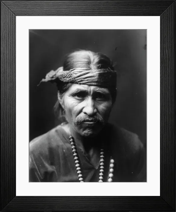 Framed Print : The Laughing Singer, c1905. Creator: Edward Sheriff Curtis Framed Print : The Laughing Singer, c1905. Creator: Edward Sheriff Curtis