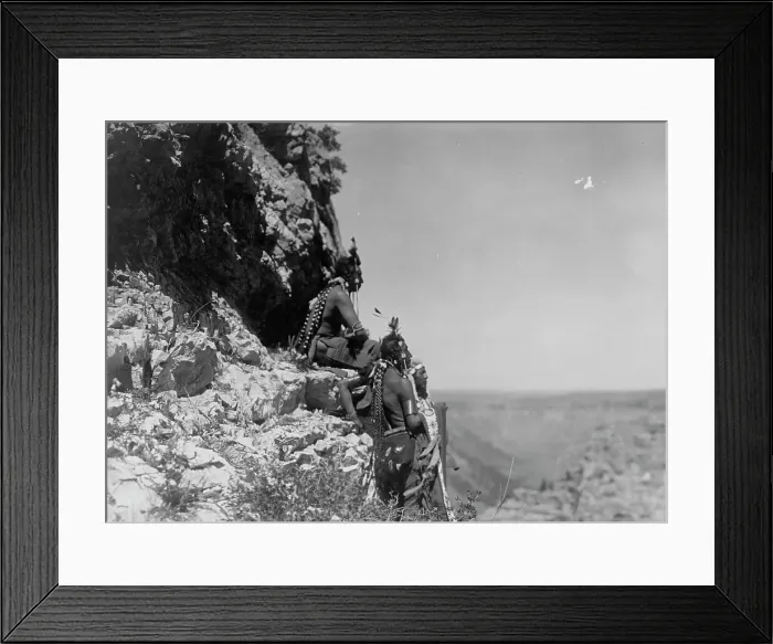 Framed Print : Rigid and statuesque, c1905. Creator: Edward Sheriff Curtis Framed Print : Rigid and statuesque, c1905. Creator: Edward Sheriff Curtis