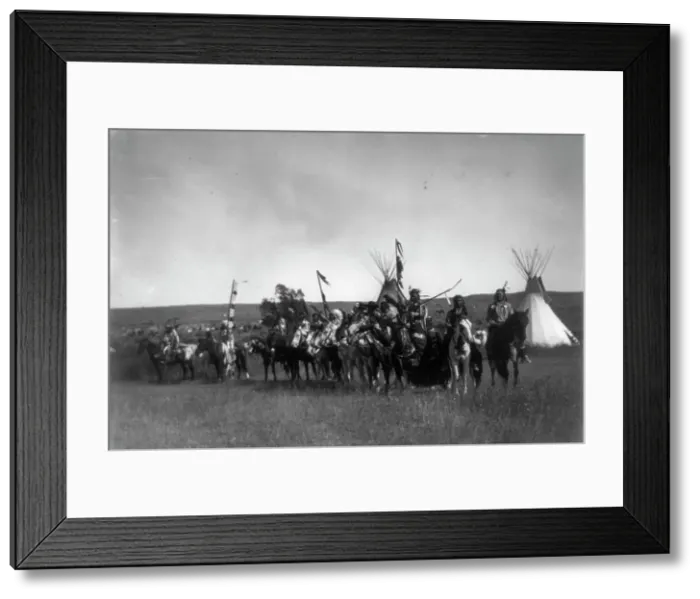 Framed Print : The parade, c1908. Creator: Edward Sheriff Curtis Framed Print : The parade, c1908. Creator: Edward Sheriff Curtis