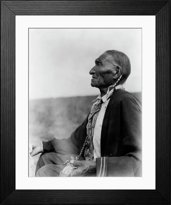 Framed Print : A Cheyenne Peyote leader, c1927. Creator: Edward Sheriff Curtis Framed Print : A Cheyenne Peyote leader, c1927. Creator: Edward Sheriff Curtis