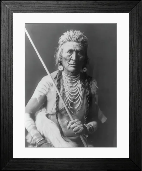Framed Print : Wolf-Apsaroke, c1908. Creator: Edward Sheriff Curtis Framed Print : Wolf-Apsaroke, c1908. Creator: Edward Sheriff Curtis