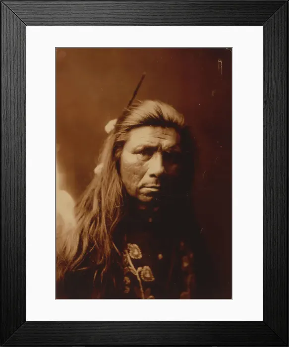 Framed Print : Nespilim man, c1904. Creator: Edward Sheriff Curtis Framed Print : Nespilim man, c1904. Creator: Edward Sheriff Curtis