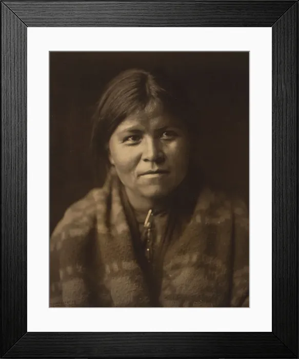 Framed Print : The daughter of the desert-Navaho, c1904. Creator: Edward Sheriff Curtis Framed Print : The daughter of the desert-Navaho, c1904. Creator: Edward Sheriff Curtis