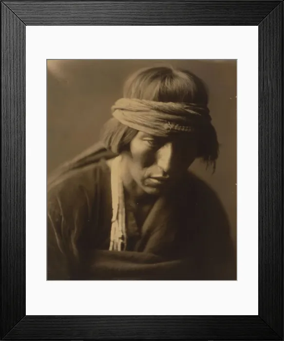 Framed Print : Hastobiga, Navaho Medicine Man, c1904. Creator: Edward Sheriff Curtis Framed Print : Hastobiga, Navaho Medicine Man, c1904. Creator: Edward Sheriff Curtis