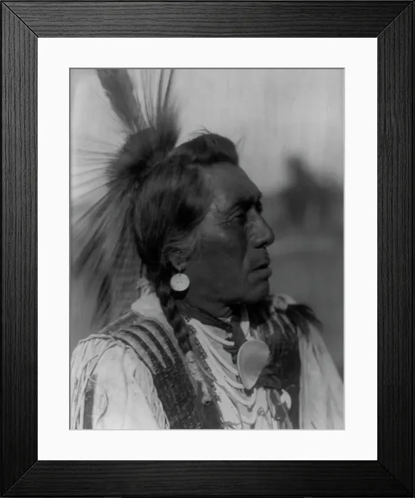 Framed Print : Rabbit Head-Hidatsa, c1908. Creator: Edward Sheriff Curtis Framed Print : Rabbit Head-Hidatsa, c1908. Creator: Edward Sheriff Curtis