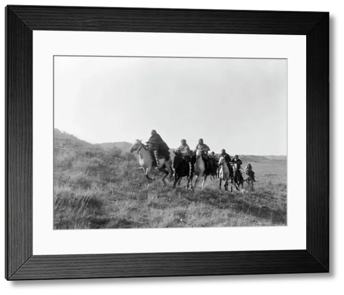 Framed Print : Return of scouts-Cheyenne, C1910. Creator: Edward Sheriff Curtis Framed Print : Return of scouts-Cheyenne, C1910. Creator: Edward Sheriff Curtis