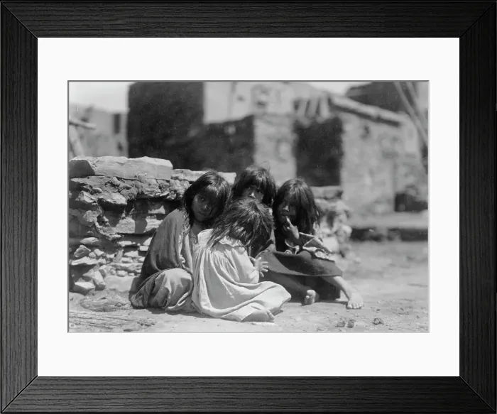 Framed Print : Hopi children, c1905. Creator: Edward Sheriff Curtis Framed Print : Hopi children, c1905. Creator: Edward Sheriff Curtis
