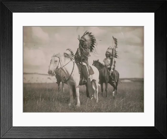 Framed Print : Sioux chiefs, c1905. Creator: Edward Sheriff Curtis Framed Print : Sioux chiefs, c1905. Creator: Edward Sheriff Curtis
