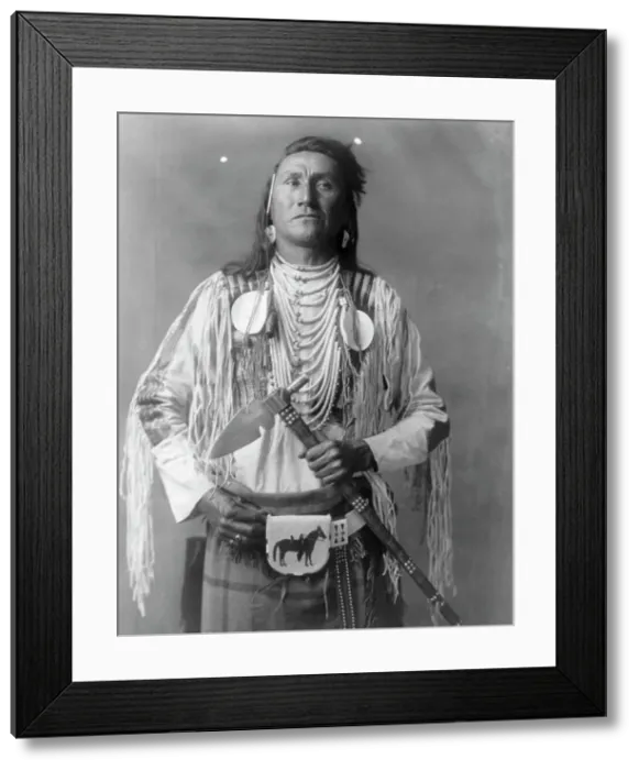 Framed Print : Holds The Enemy, c1908. Creator: Edward Sheriff Curtis Framed Print : Holds The Enemy, c1908. Creator: Edward Sheriff Curtis