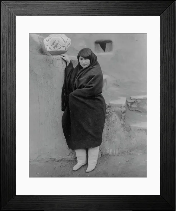 Framed Print : A Zuni belle, c1903. Creator: Edward Sheriff Curtis Framed Print : A Zuni belle, c1903. Creator: Edward Sheriff Curtis